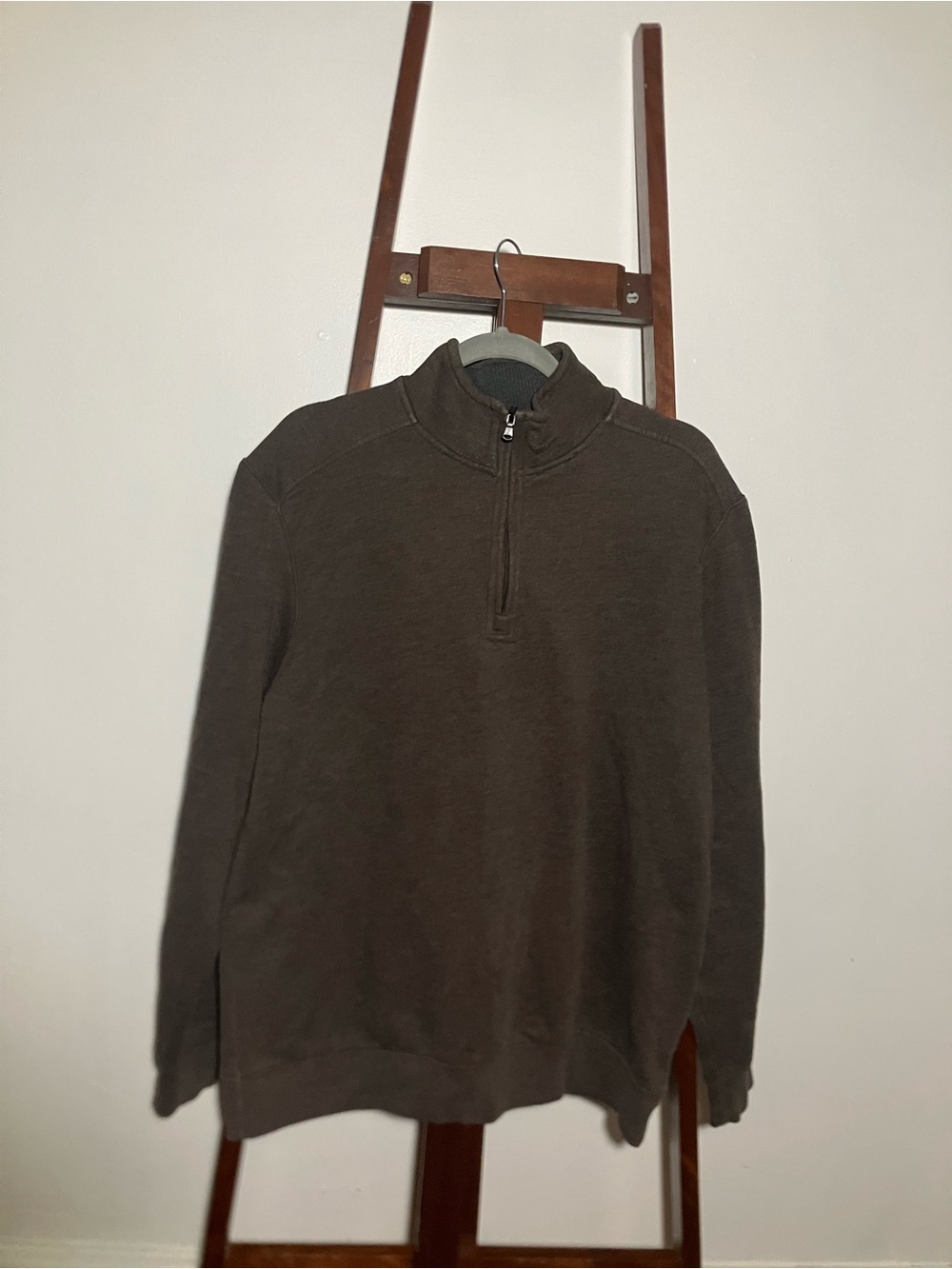 Arrow Men's Espresso brown Half-Zip Sweater